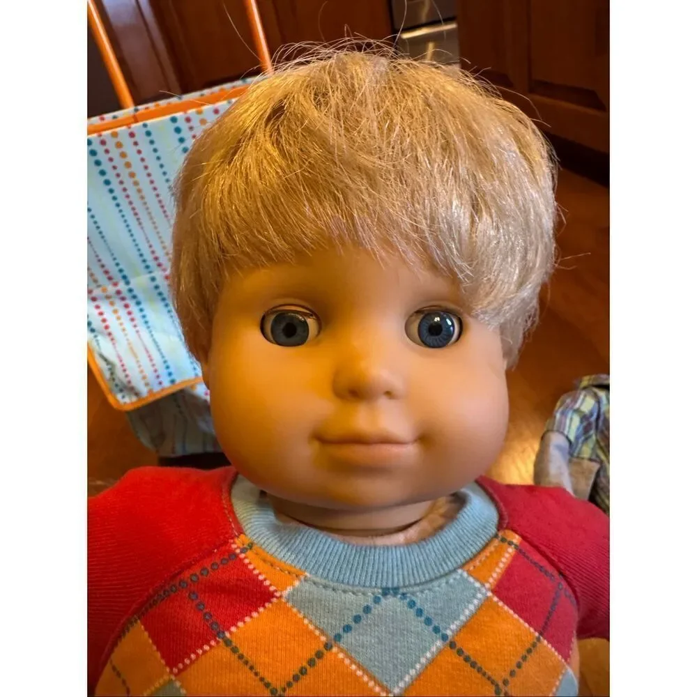 Vintage 2002 pleasant Company, American girl, doll, twin bundle with rolling cas
